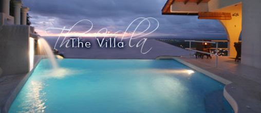 Private infinity pool and waterfall